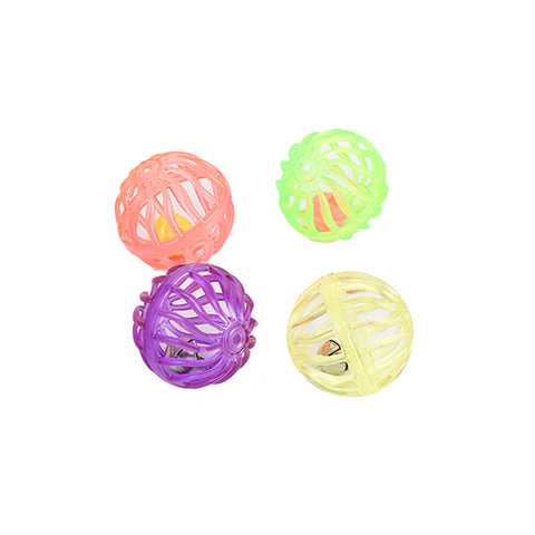 Cat Toy Ball with Bell Plastic Lattice