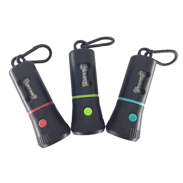 Dog Poop Bags Dispenser with Flashlight