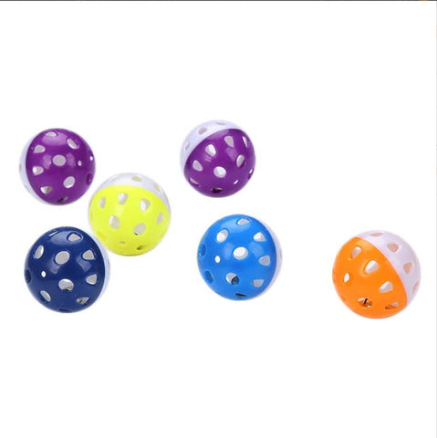 Plastic Lattice Jingle Bell Cat Toy Balls